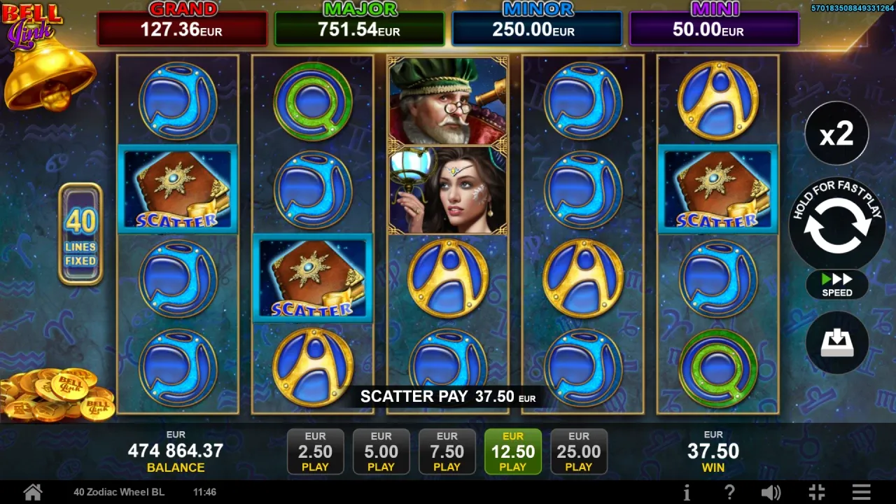 40 Zodiac Wheel Bell Link-gallery-2